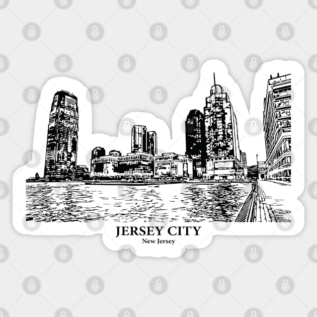 Jersey City - New Jersey Sticker by Lakeric